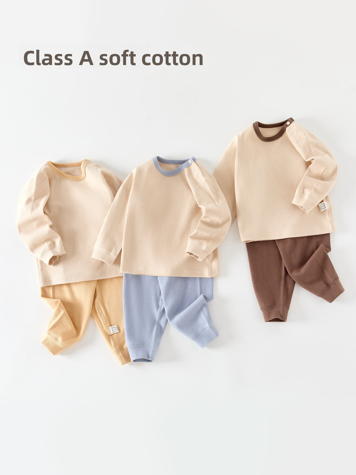 Tweedelige katoenen pyjamaset voor baby's