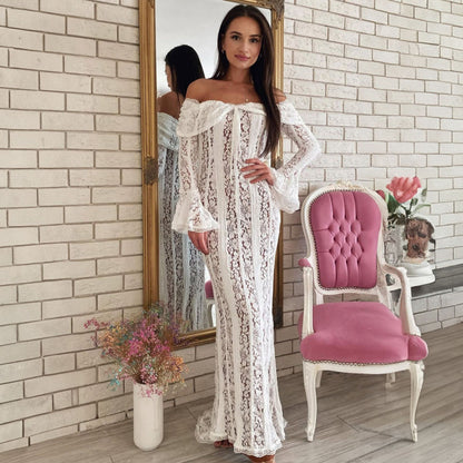 Elegant Lace Long Dress