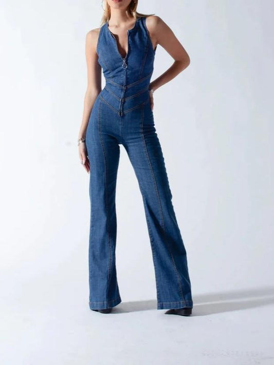 Womens Denim Jumpsuit