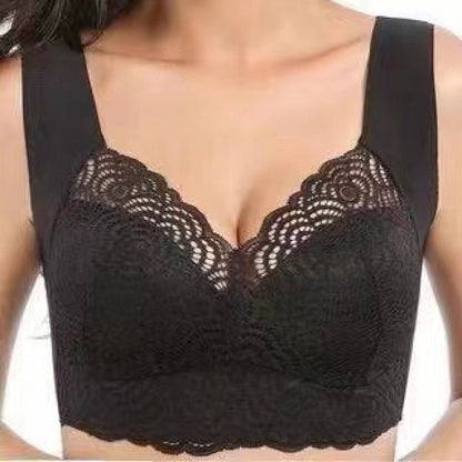 Womens Wirefree Lace Pushup Bra Plus Size