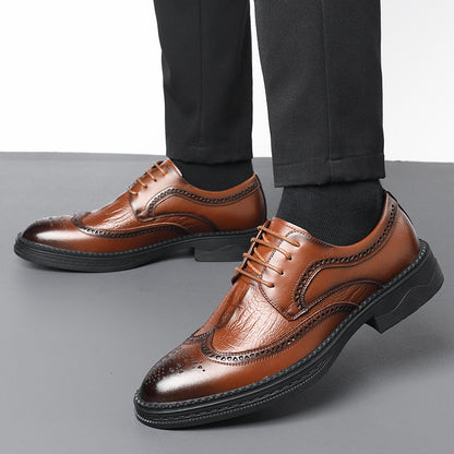 Holle leren Oxfords veterschoen voor heren
