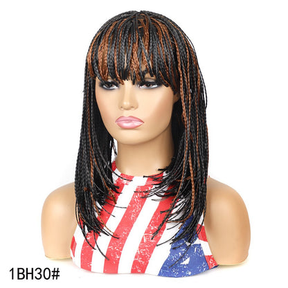 Short Braided Bobo Head Wig