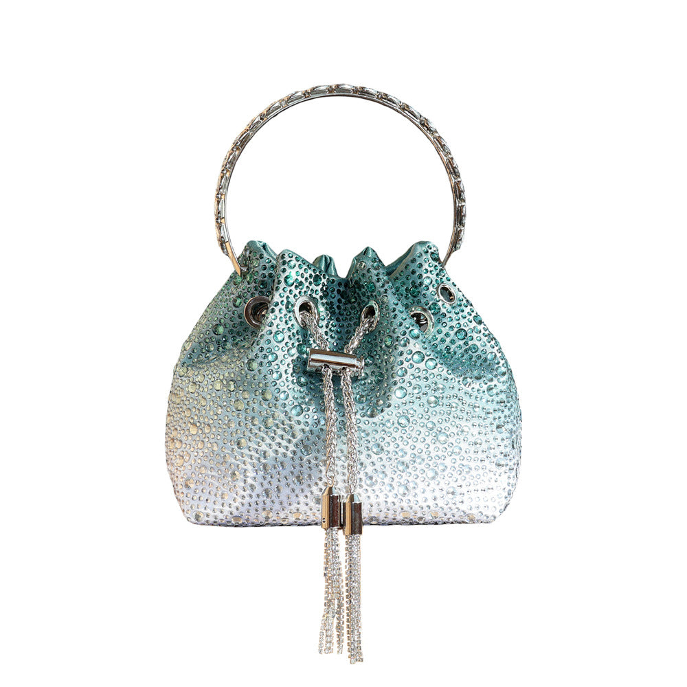 Diamond Crystal Bucket Bag