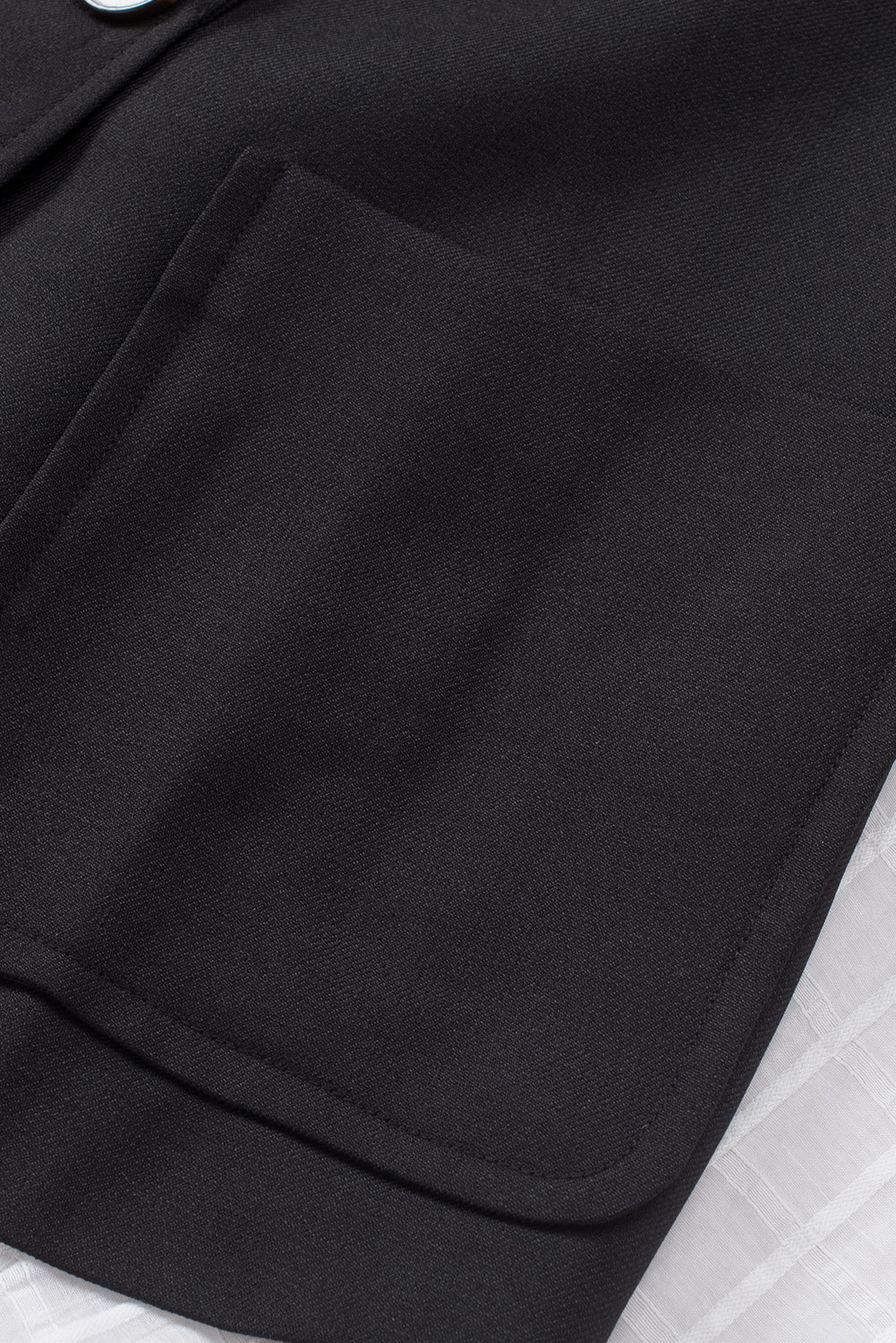 Apricot Buttoned Lapel Collar Blazer with Pocket