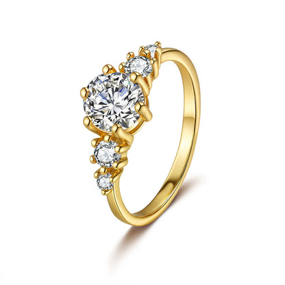 Ring van sterling zilver (S925) met edelsteen