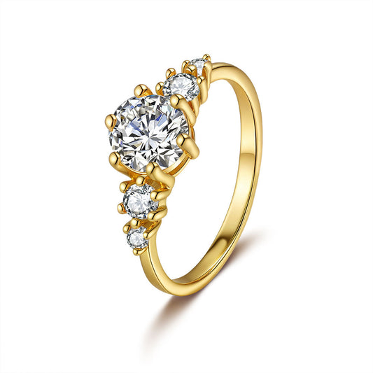 Ring van sterling zilver (S925) met edelsteen