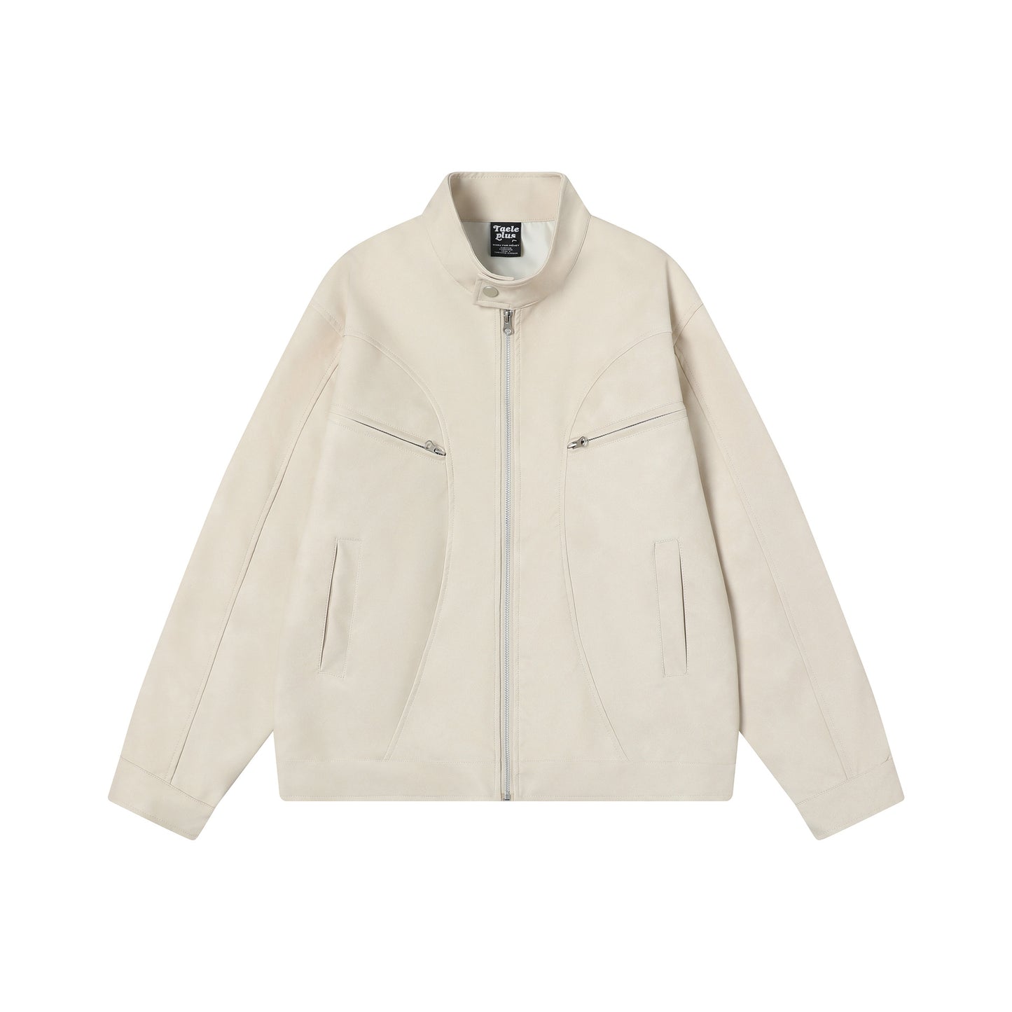 Loose PU leather jacket