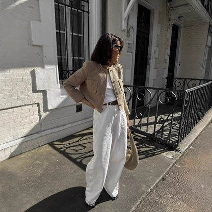 Tweed blazerjas voor dames