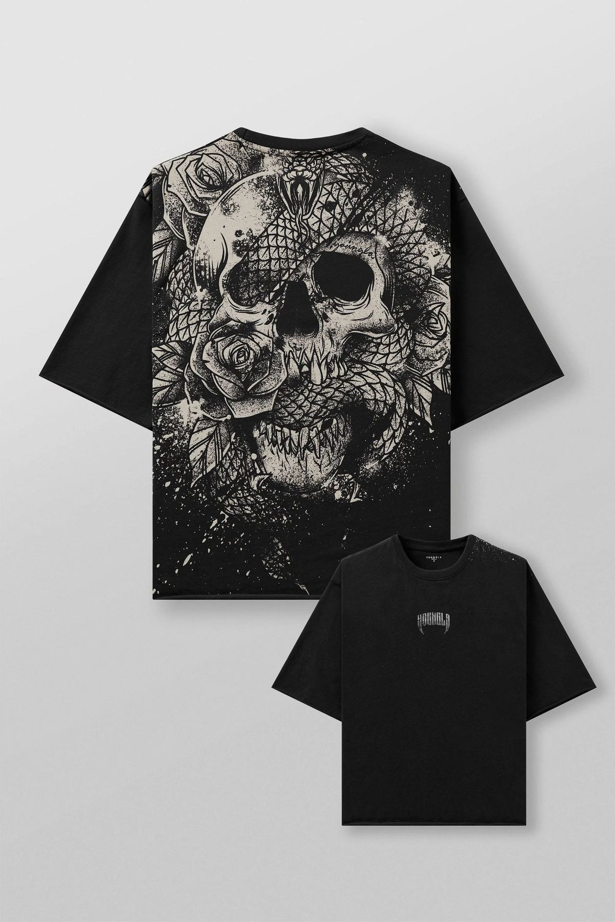 Mens Cotton Oversized T-shirt Gym Sports Casual Wear