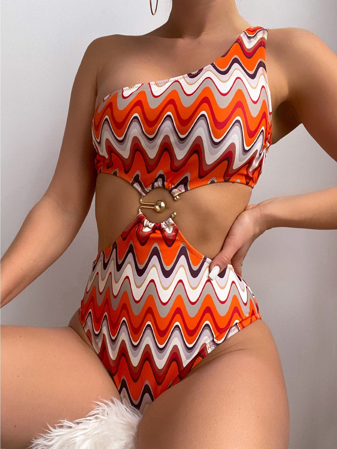Printed swimsuit for women