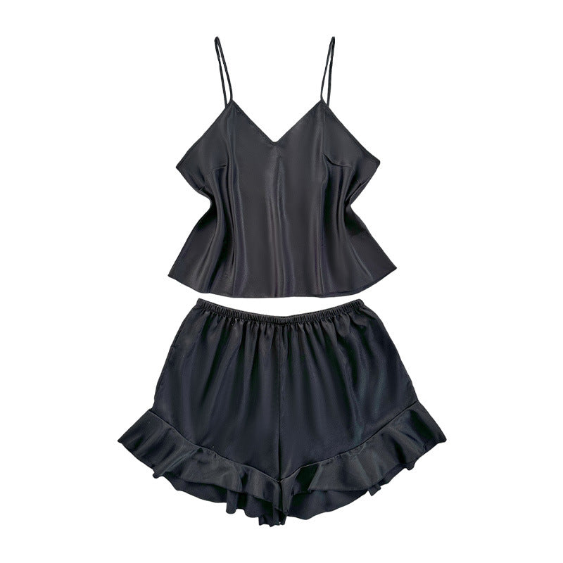 Lace up pajama set
