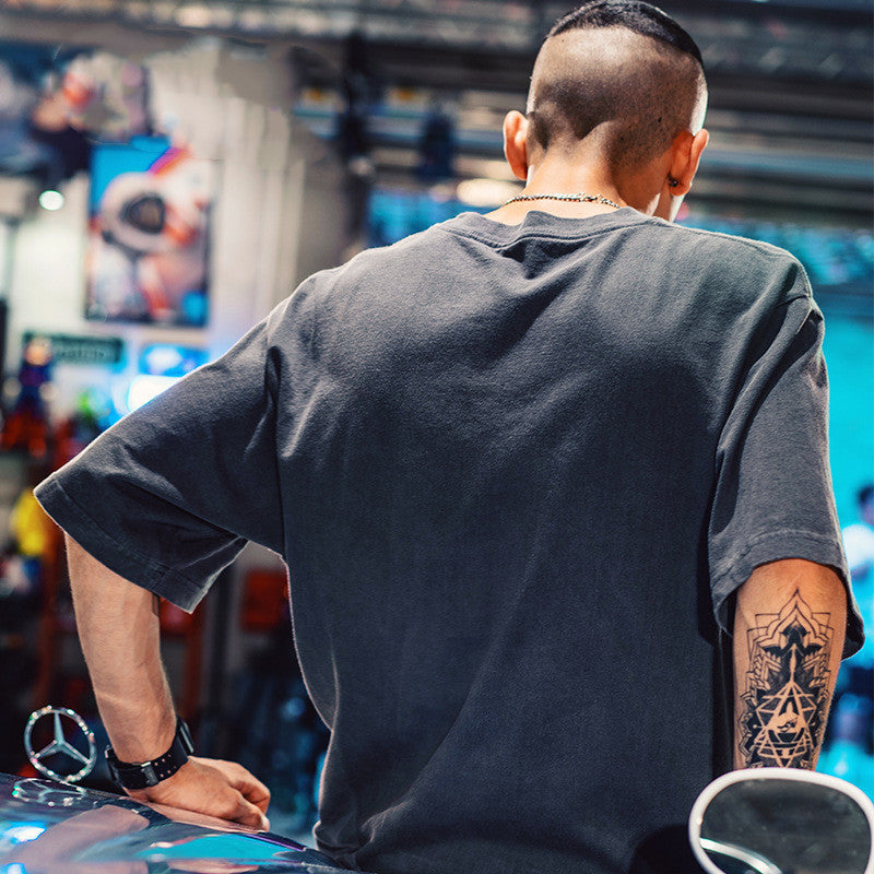 Washed Heren Oversized T-shirt