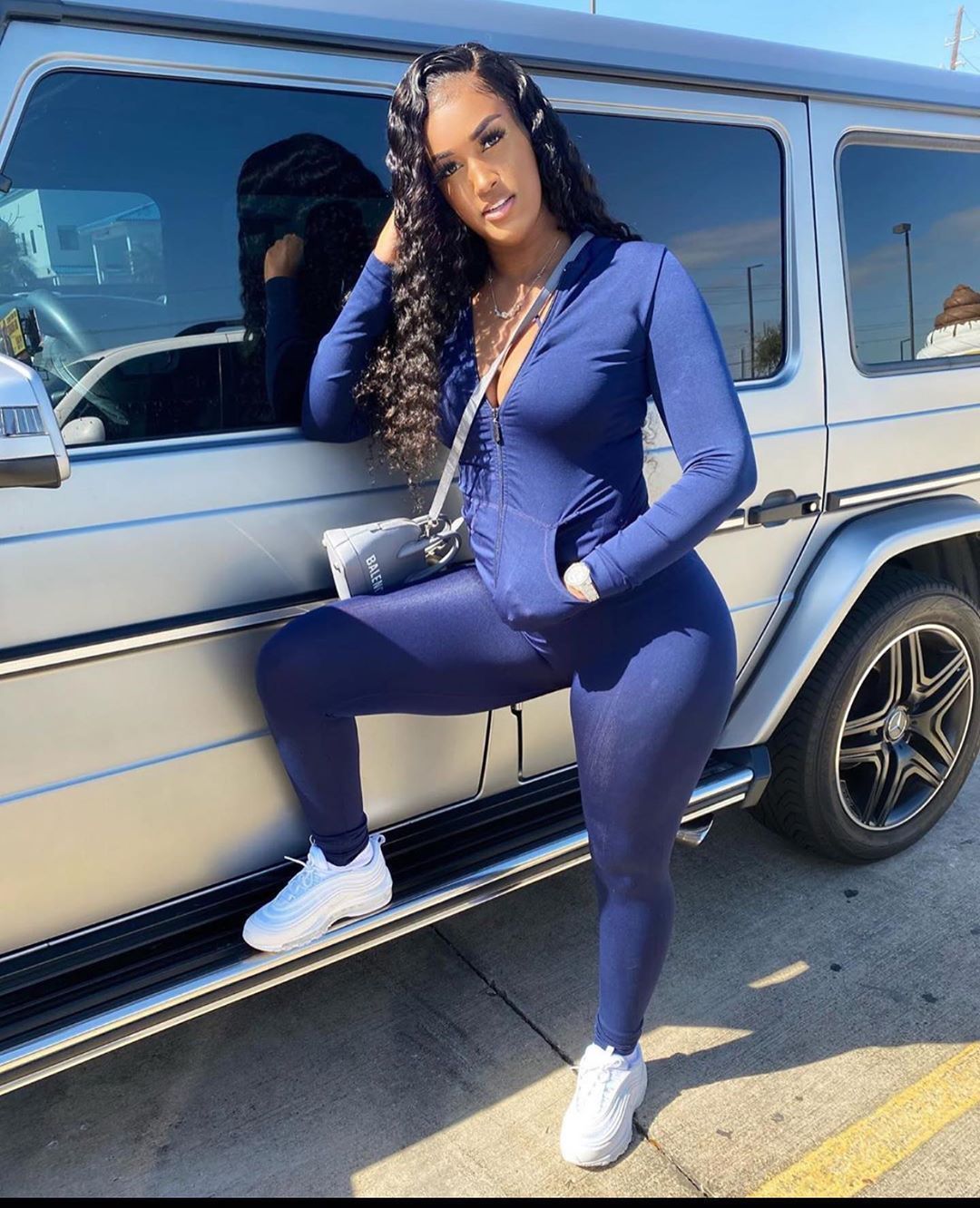 Casual tweedelig pak met rits en zakken