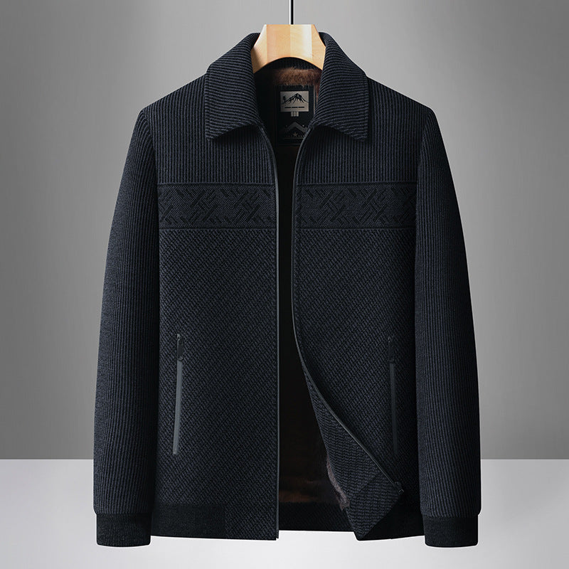 Men's chiffon thick-necked blazer