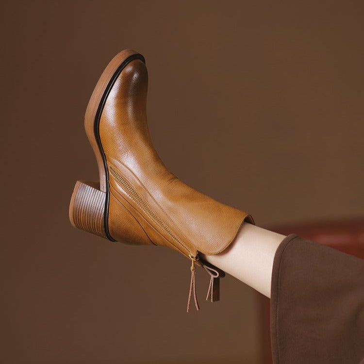 Retro Martin- PU laarzen voor dames