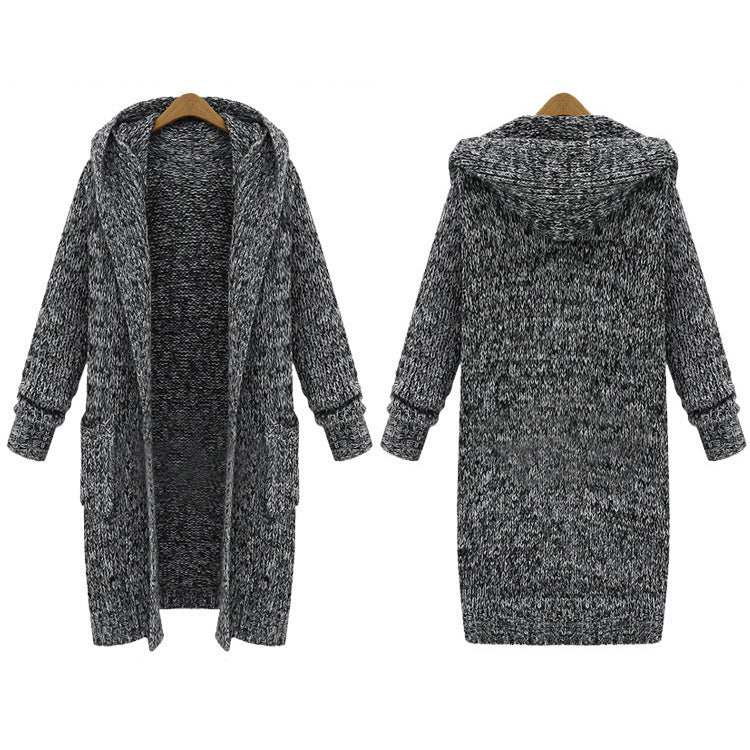 Losse cardigan met capuchon