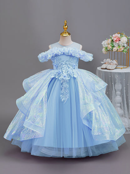 Children Sequin Princess Dress