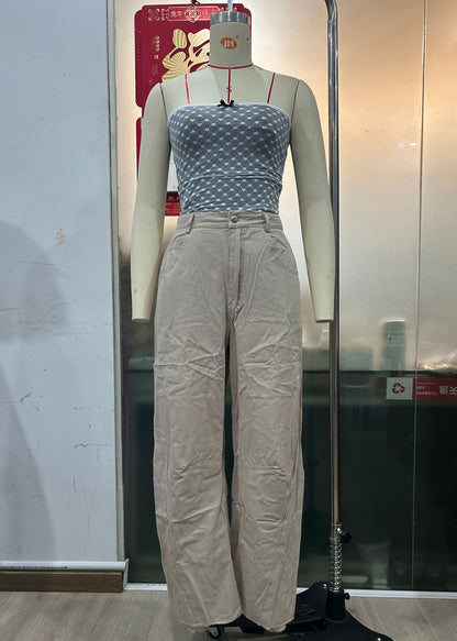 Straight-Leg Sickle Pants Jeans New Multicolor Nine-Point Pants Casual Wide Leg Pants