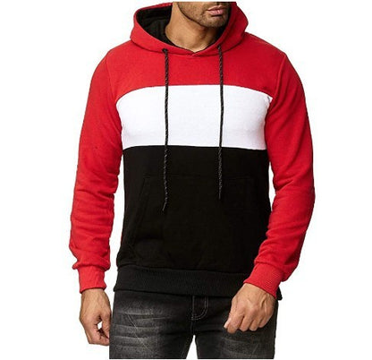 Colorblock casual hoodie voor heren