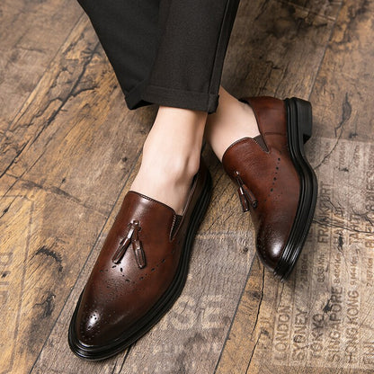 Echte leren heren brogues voor informele gelegenheden