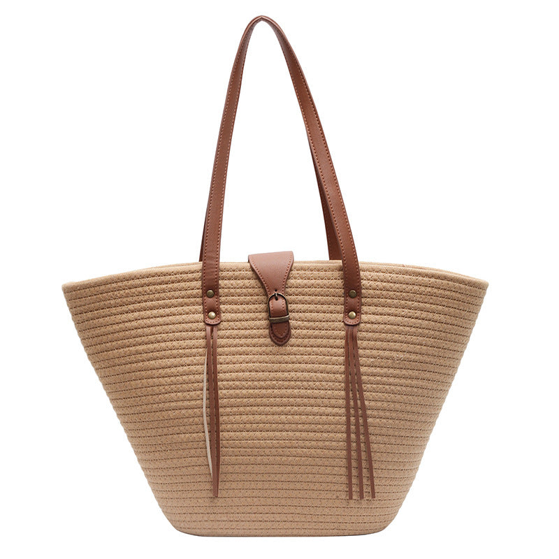 Casual Woven Tote Bag for Women