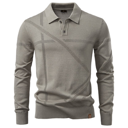 Men's collar sweater top