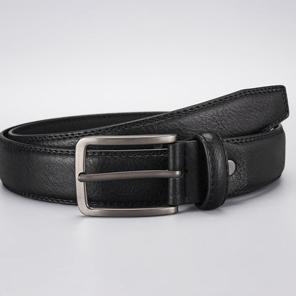 Classic Mens Pin Buckle Leather Belt