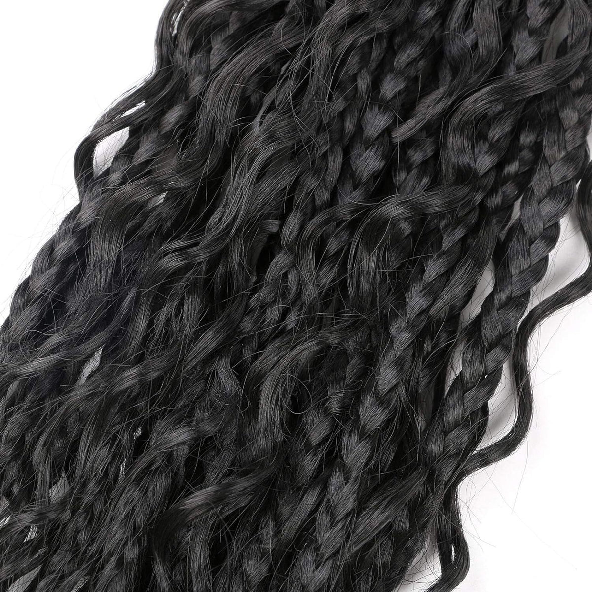 Synthetic fiber braids