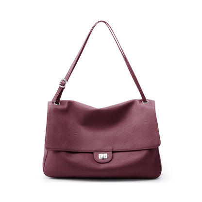 Top Grain Cowhide Leather Messenger Crossbody Shoulder Bag