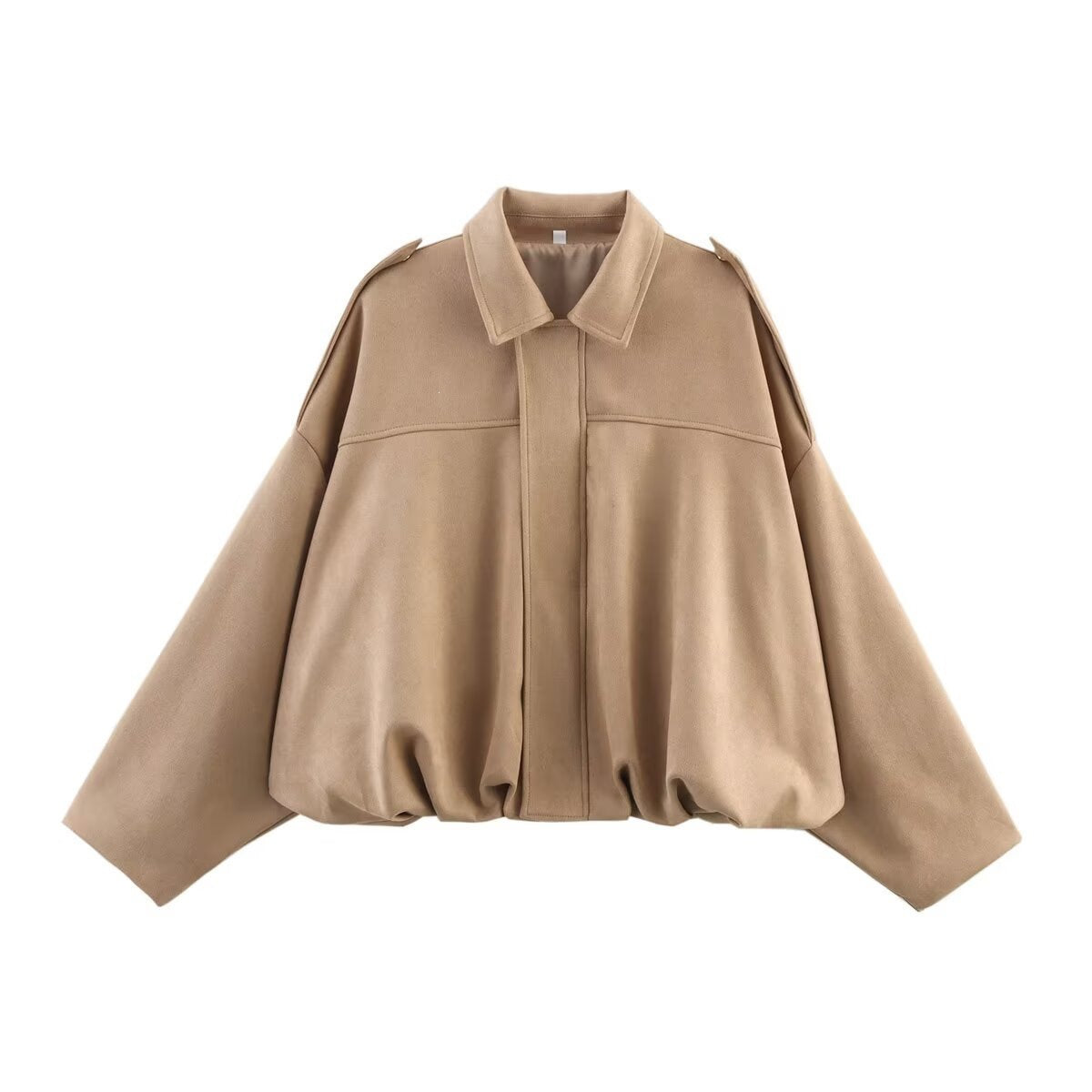 Womens Batwing Sleeve Bomber Jacket