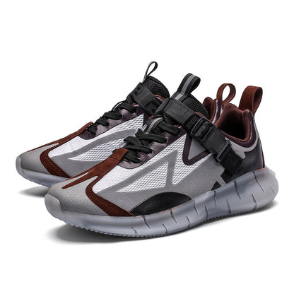 Trendy heren gekleurde casual sneakers