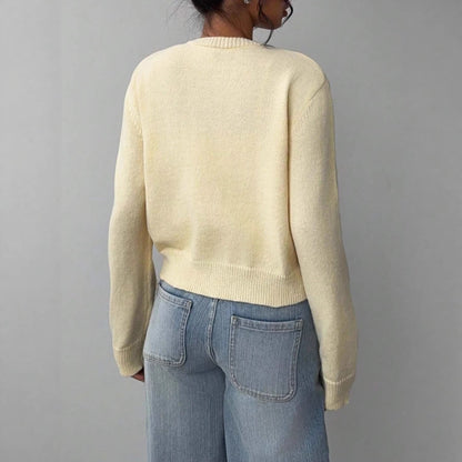 Long Sleeve Knit Sweater Cardigan