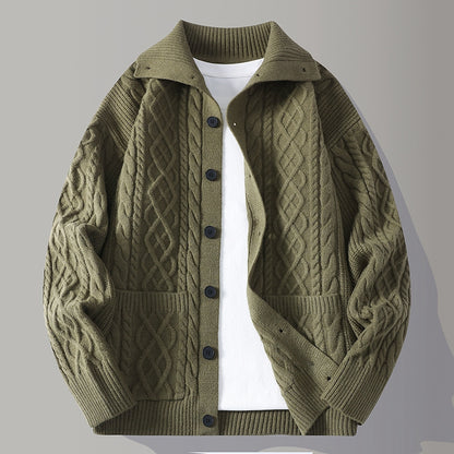 Mens Casual Cardigan Sweater