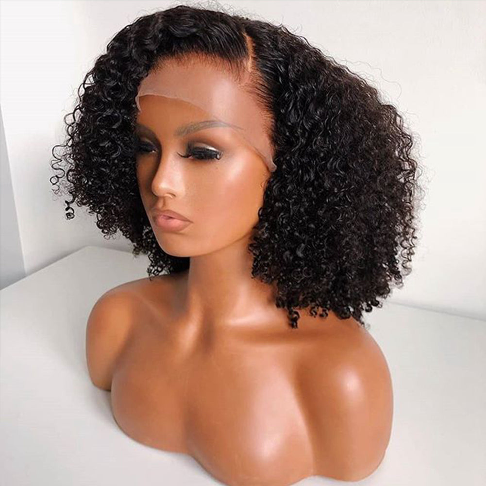 Synthetische kinky curl front lace wig