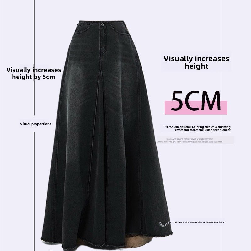 Vintage Denim A-Line Skirt