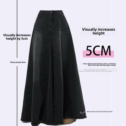 Vintage Denim A-Line Skirt