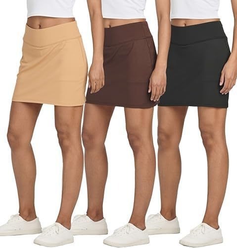 Sportieve 3-delige mini-skort set
