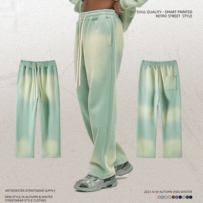 Spray Dyed Distressed Joggers Unisex