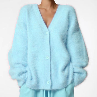 Womens Soft Long Sleeve Cardigan Sweater