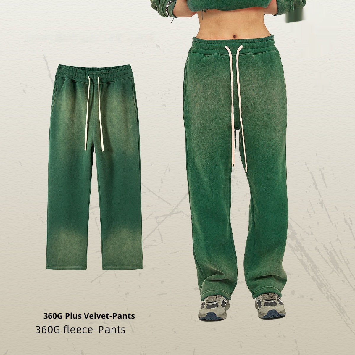 Spray Dyed Distressed Joggers Unisex