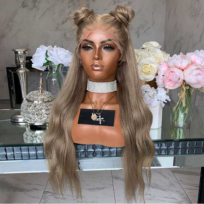 Synthetic  golden lace wig