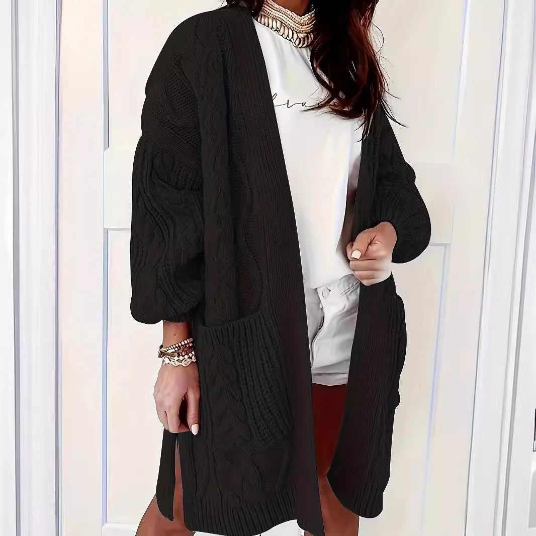 Plus Size Casual Gebreide Cardigan