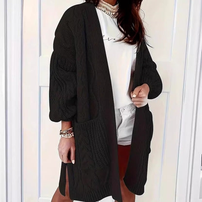 Plus Size Casual Gebreide Cardigan