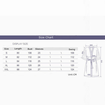 Women Faux Silk Robe Satin Wedding Bride Robe Large Size Sexy Floral Bathrobe Short Nightwear Women Pajamas Kimono