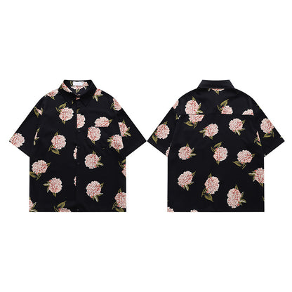 Shirt for Men and Women Loose Fit for Summer  Couple Short Sleeve Blouse