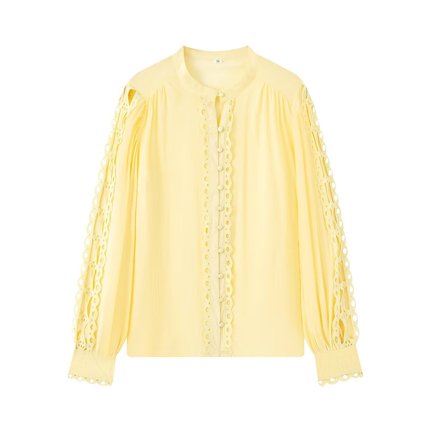 Lace trimmed shirt top