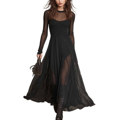 Elegant Long Sleeve Mermaid Dress
