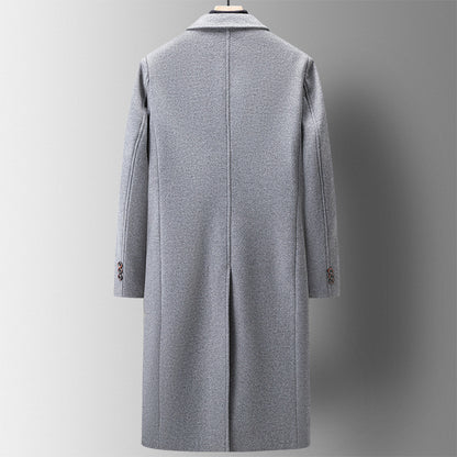 Men's double-breasted wool coat - thick and long? jacket