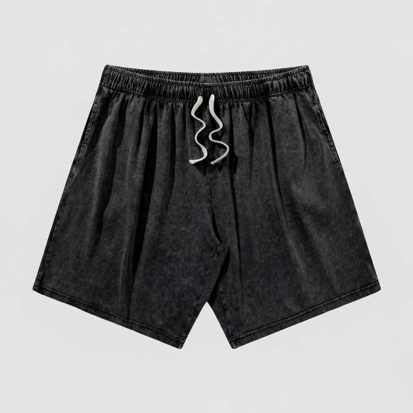 Men's Vintage Washed Cotton Shorts Set