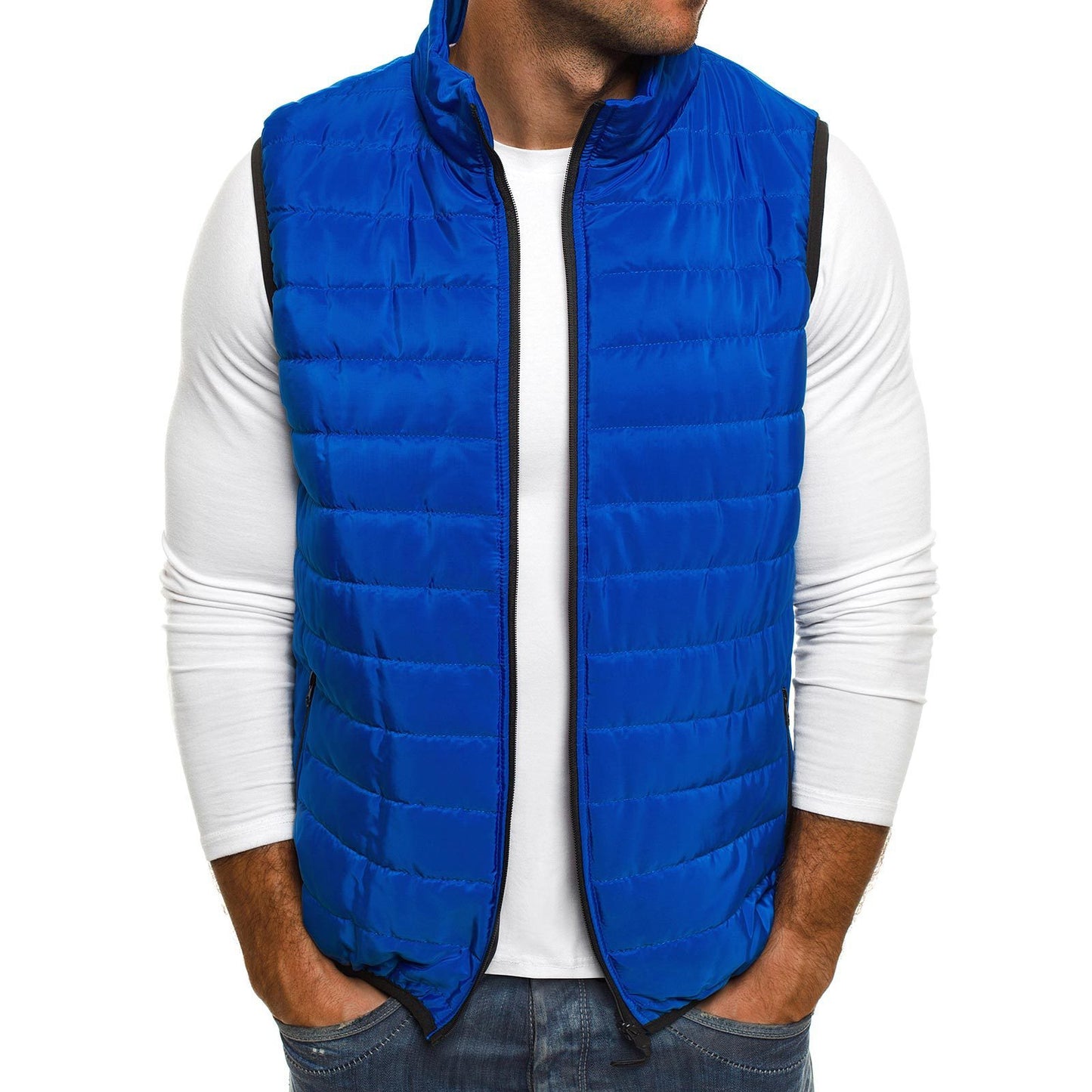 Casual gewatteerde bodywarmer